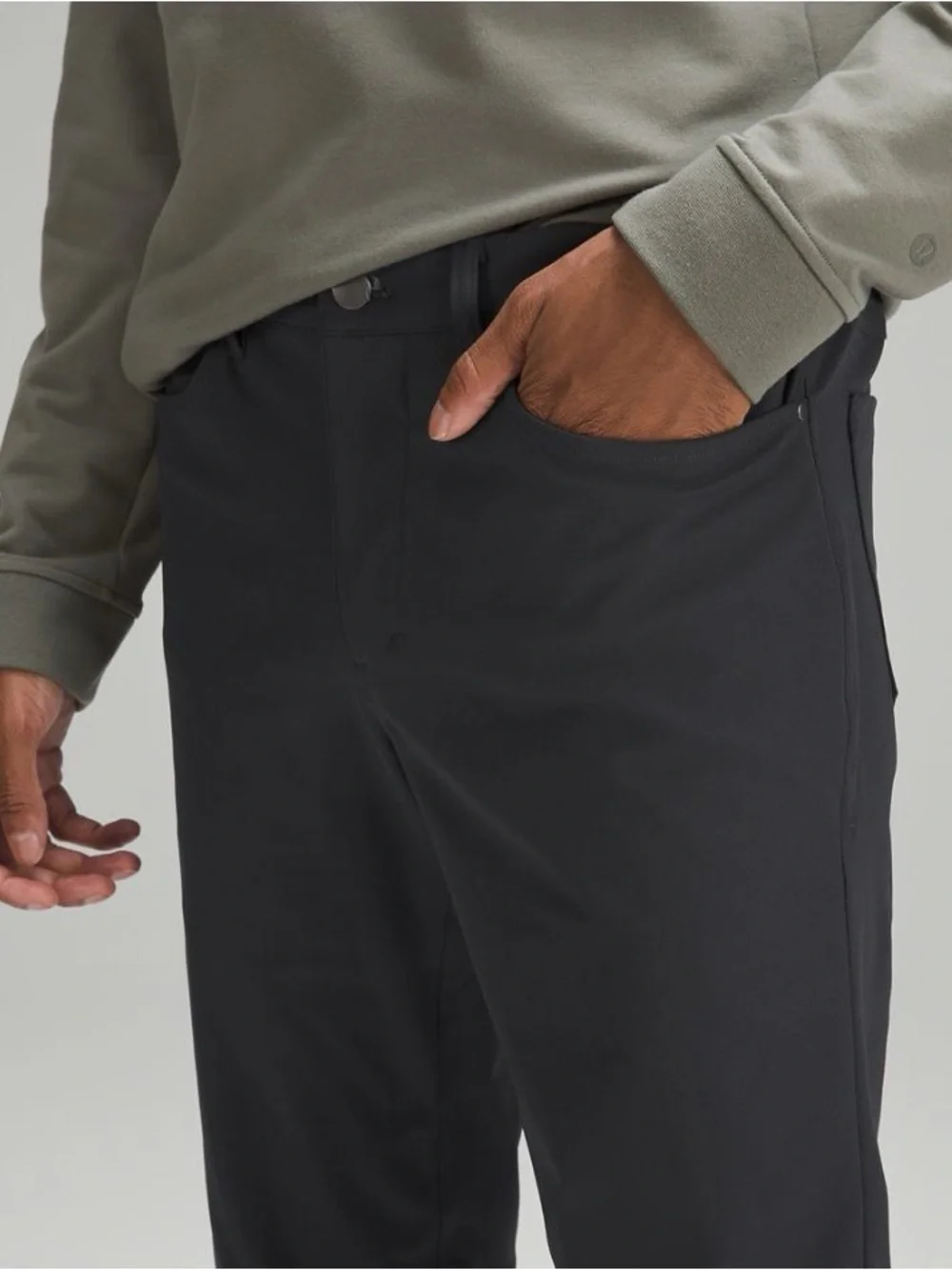Lululemon Men’s ABC Slim-Fit 5 Pocket  Warpstreme Pants in Obsidian Gray Size 29
